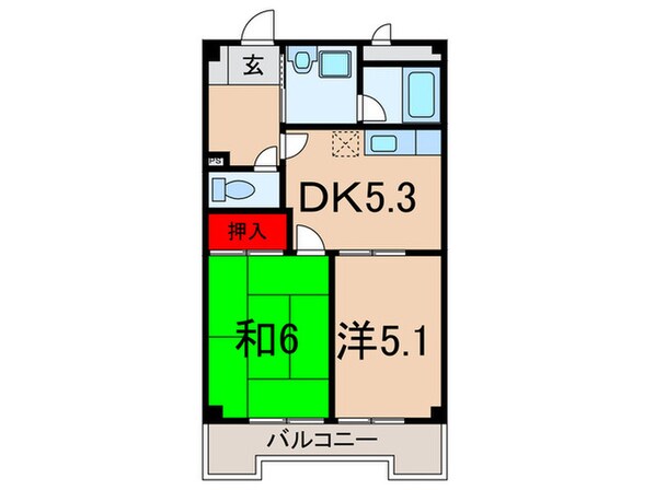 ジョイハウス北園の物件間取画像